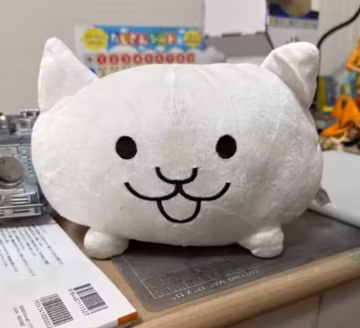 Cute White Cat Plush | Kawaii Cat Stuffed Animal | Soft Kitty Plush Pillow | Adorable Plush Toy | Cute Room Decor | Gift for Cat Lovers 20cm