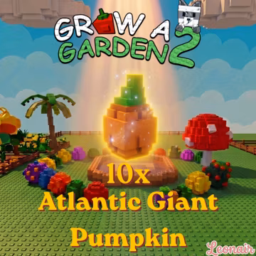 Atlantic Giant Pumpkin Seed Grow a Garden 2 | 10x | Roblox