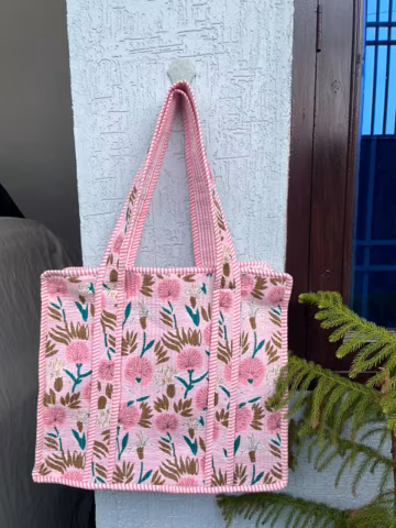 Reusable Cotton Tote Bag | Large Shopping Bag for Women | Eco-Friendly Carry Bag.