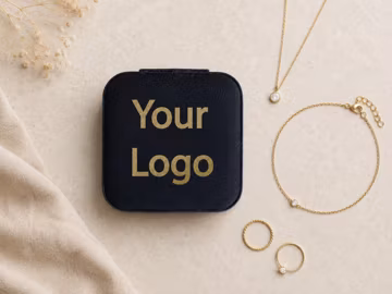 Your Logo Custom Jewelry Box, Personalized Leather Travel Jewelry Box, Jewelry Holder, Bridesmaid Gift, Custom Jewelry Organizer