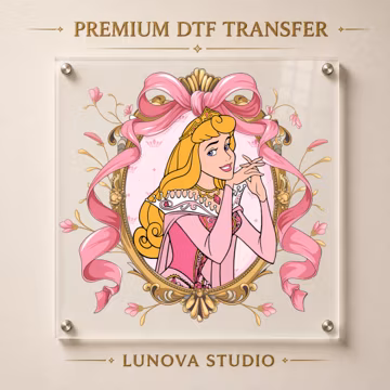 Disney Aurora Princess DTF Transfer, Sleeping Beauty Heat Transfer, Ready to Press Girls Birthday Shirt Design