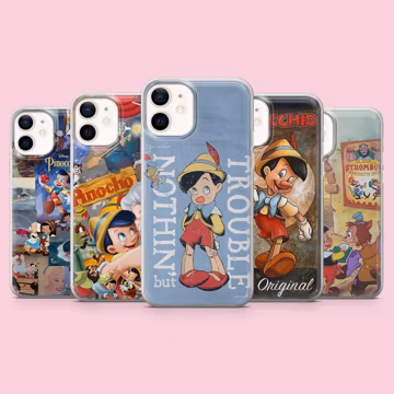 PInocchio Phone Case Children Classic Movie for iPhone 17, 16, 15, 14, 13, Samsung S26Ultra, S25, S24, S23FE, A56, A17, A16 Pixel 10a, 9Pro