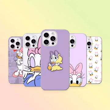 Daisy Duck Phone Case Disney Cover for iPhone 17Pro, 16, 15, 14, 13, 12, Samsung S26, S25, S24, S23Fe, A16, A56, Pixel 10, 9Pro