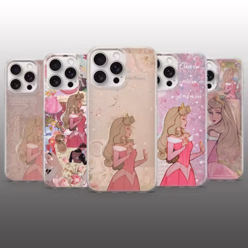 Princess Aurora Phone Case Sleeping Beauty Disney Cover for iPhone 17Pro, 16, 15, 14, 13, 12, Samsung S26, S25, S24, S23Fe, Pixel 10, 9Pro