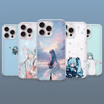 Hatsune Miku Phone Case Vocaloid Diva Anime Cover for iPhone 17Pro, 16, 15, 14, 13, Samsung S26, S25, S24, S23Fe, A16, A56, Pixel 10, 9Pro