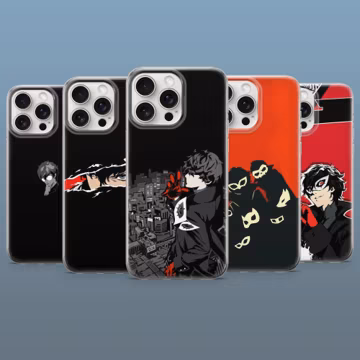 Persona 5 Phone Case Shujin Academy JRPG Cover for iPhone 17Pro, 16, 15, 14, 13, 12, Samsung S26, S25, S24, S23Fe, A16, A56, Pixel 10, 9Pro