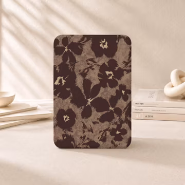 Mocha Bloom Custom Magnetic Kindle Case for PaperWhite12/11th,Kindle Colorsoft with Strap,Kindle 11/10th, Kindle Scribe,Kobo Clara Color