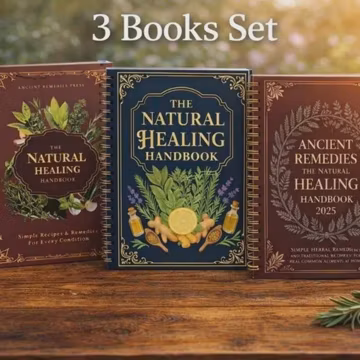3 Books Set: Natural Healing, Herbal Remedies, Home Recipes – Wellness Collection