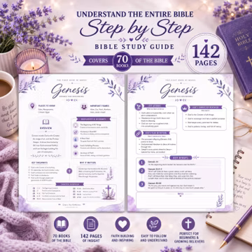 Entire Bible Summary Printable, Bible Study Guide for Women & Teens, Prayer Journal, SOAP, Easy Bible Study for Beginners,66 Books Explained