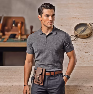 Vintage Leather Phone Holster for Men, Genuine Crazy Horse Belt Pouch and Handmade EDC Waist Bag with Key Hook