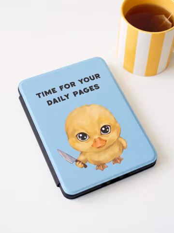 Funny Duckling 7" Kindle Case, Blue 12th Gen eReader Cover