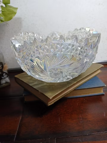 Vintage L. E. Smith's "Comet in the stars" bowl MCM