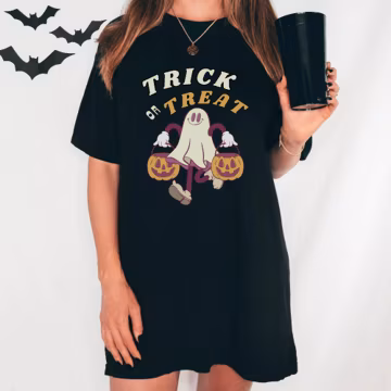 Trick or Treat Comfort Colors Shirt, Trick or treat Tee, Unisex Halloween Shirt, Fall Shirt, Spooky Season Shirt, Gift For Halloween