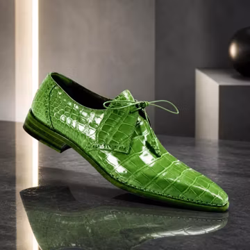 Handmade Men's Leather Shoe, Two Tone Lace-Up Formal Dress Casual Shoe