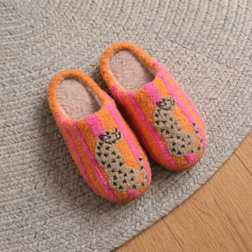 Leopard Print Plush Slippers | Cozy Faux Fur House Shoes | Women's Fuzzy Indoor Slippers | Warm Winter Home Footwear | Gift for Her