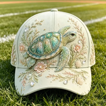 3D Sea Turtle Graphic Baseball Cap | Vintage Washed Cotton Dad Hat | Marine Inspired Streetwear Unisex Casual Hat | Ocean Lover Gift