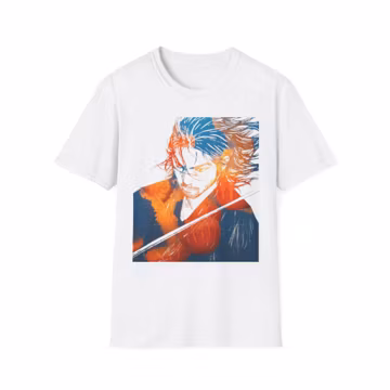 Miyamoto Musashi Vagabond Anime Warrior Portrait T-Shirt | Watercolor Style