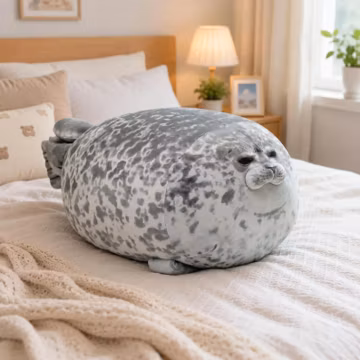40 cm Giant Seal Plush Toy Soft Sea Animal Pillow Cozy Room Decor Gift