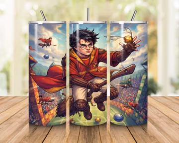 Inspired Wizard Sports 20oz Tumbler Wrap PNG, Sublimation Design, Fantasy 20oz Tumbler Digital Download