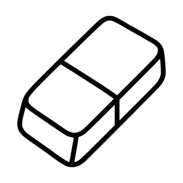 Eraser SVG Clipart, Cut File for Cricut, Silhouette, Sublimation (Digital Download)