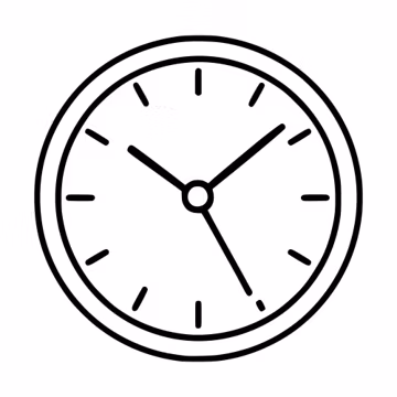 Wall Clock SVG Cut File, Clock Clipart (Digital Download)