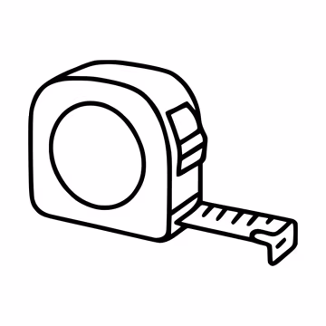 Tape Measure SVG Clipart, Cut File for Cricut (Digital Download)