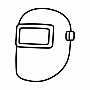 Welding Helmet SVG Clipart, Cricut Silhouette Cut File (Digital Download)