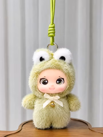 Forest Animal Plush Pendant, Soft Vinyl Face Backpack Charm, Kawaii Bag Decoration