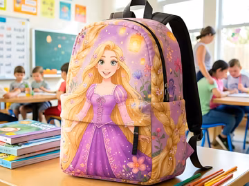 Rapunzel Backpack, Disney Tangled School Bag, Lunch Tote and Pencil Case, Disney Princess Backpack Set