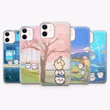 Chiikawa Phone Case Kawaii Cover for iPhone 17 Pro, 17, 16, 15, 14, 13, 12, Samsung S26, S25, S24, S23Fe, A16, A56, A36, Pixel 10Pro, 9, 8A