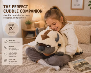 Anime the Last Airbender Appa Plush Toys Avatar Momo Plush Soft Stuffed Dolls Toy Gifts for Children Kids