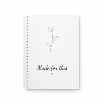 Made For This Boho Botanical Journal | Minimalist Line Art Notebook | Gift for Her