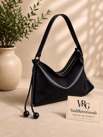 Genuine Sheepskin Leather Hobo Bag, Slouchy Underarm Purse, Minimalist Everyday Handbag