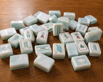 Blue American Mahjong Set, 160 Tile Mahjong Set, Modern Acrylic Mahjong Tiles, Mahjong Game Night Set, Mahjong Gift