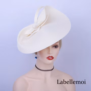 Ivory Saucer Hatinator: Ascot, Wedding, Tea Party