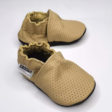 Baby Shoes, Baby Moccasins, Perforated Leather Baby Shoes, Baby Slippers, Crib Baby Shoes, Boys' Shoes, Girls', Soft Sole Baby Shoes, 4
