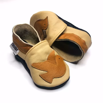 Beige First Baby Shoes, Newborn Booties, Infant Slippers, Soft Sole Kids Shoes, Lauflernschuhe, Krabbelschuhe, Chaussons Bebe, Ebooba, 1
