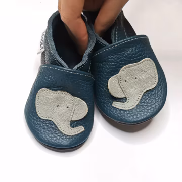 Blue Baby Shoes Soft Soled, Baby Moccasins, Leather Boys Shoes, Newborn Shoes, Walker Baby Shoes, Unisex' Soft Sole, Boys' Shoes, Crib Shoes