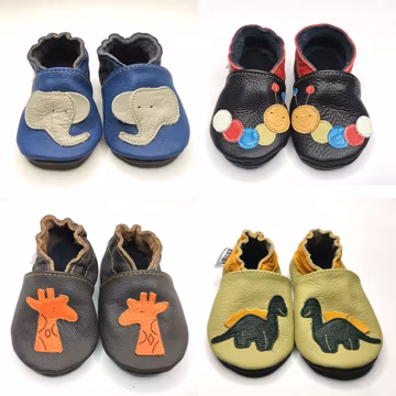 Elephant Soft Sole Baby Shoes Leather Baby Shoes, Baby Moccasins, Toddler Soft Sole, Crib Baby Shoes, Unisex Baby Shoes, Boys' Shoes Blue