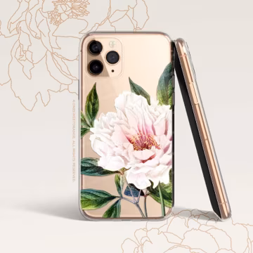 iPhone 16 Case iPhone 15 Case iPhone 14 Case iPhone 13 Case iPhone 12 Case Peony iPhone 11 Pro Case Clear Rubber Case U72