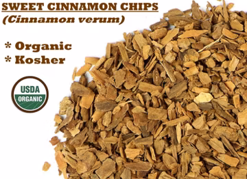 Organic SWEET CINNAMON CHIPS - Cinnamomum verum, True sweet ceylon Sri Lankan