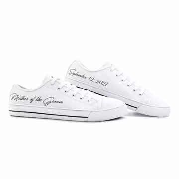 Mother of the Groom Sneakers: Personalized Wedding Canvas Shoes