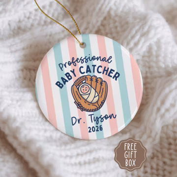 Personalized OBGYN Christmas Ornament, Labor and Delivery Doctor Gift, Midwife Ornament, OB Nurse Gift, Birth Team Keepsake