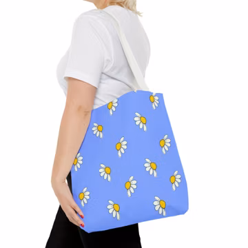 Daisy Tote Bag, Shopping Tote, Beach Bag