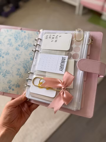Planner Dashboard Insert: A5 & A6 Pocket Cards with Zipper Pouch