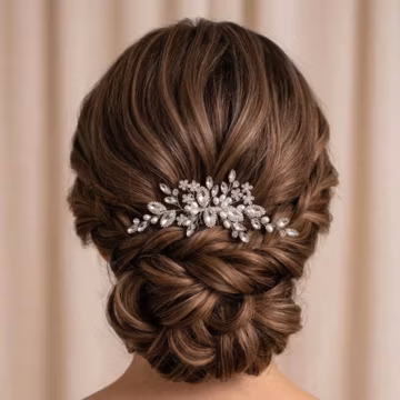 Bridal Hair Comb with Pearls • CZ Crystal Wedding Headpiece • Pearl Bridal Hair Accessory