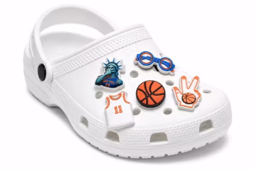 New York Basketball Shoe Charms, Set of 5 Sports Theme Clog Decorations