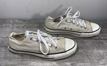 Vintage CONVERSE All Star Gray Made in USA Low Top Sneaker Tennis Shoes Kicks Size 5