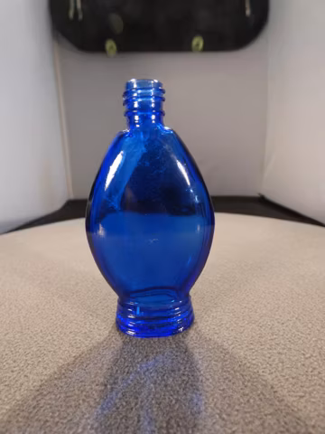 Antique Vintage Evening in Paris Bourjois French Perfume Cologne Cobalt Glass Bottle French Fragrance Collectable Home Decor Vanity Decor