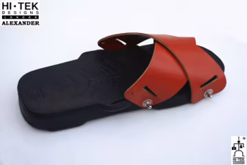 Hi Tek Alexander goth unique unusual futurisitc handmade EVA leather unisex beach sandal